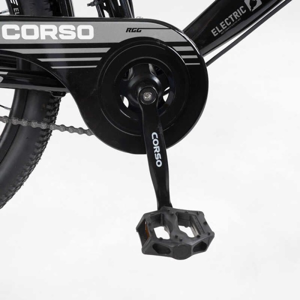 Електровелосипед Corso «VOLT BIKE» 26" дюймів TB-60174 (1) рама сталева, двигун 350W, акум. 36V10Ah, одношвидкісний, БЕЗ КОРЗИНИ, у коробці