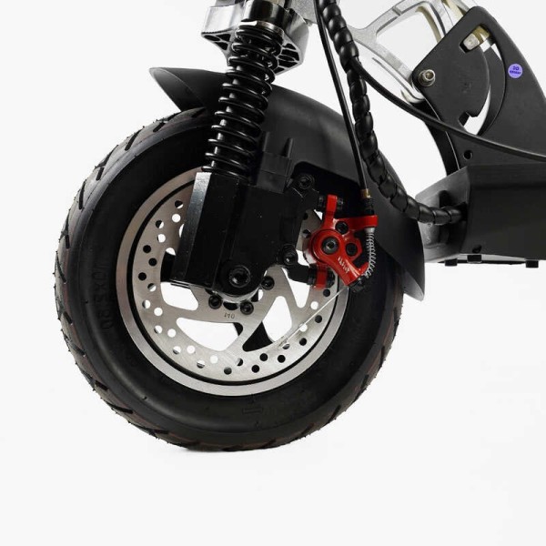 Електричний самокат BS-10588 Best Scooter з сидінням (1) двигун 800W, акумулятор літієвий 48V13Ah, колеса надувні 10’’, в коробці