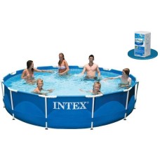 Intex Басейн каркас 28210 круглий, /6+років/, в коробці, 366*76см, 6,503 л