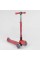 Самокат триколісний 92606 (4) Best Scooter, ЧЕРВОНИЙ, складне алюмінієве кермо, 4 колеса PU зі світлом, d = 12 см