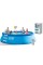 Intex Басейн 26166 NP об'єм:12430л, фільтр+насос, розмір:457х107см (3785л/год, драбина, тент, підстилка)