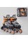 Ролики 6202-S Best Roller/розмір 30-33/колір - ПОМАРАНЧЕВИЙ (6) колеса PU, ПЕРЕДНЄ КОЛЕСО СВІТЛО, в сумці, d коліс - 6.5 см