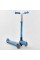 Самокат триколісний Y-00180 (4) Best Scooter, БЛАКИТНИЙ, складне алюмінієве кермо, 4 колеса PU зі світлом, d = 12 см