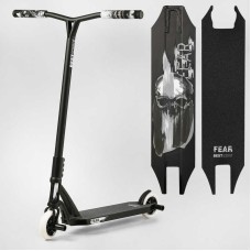 Самокат трюковий МТ-30377 Best Scooter (4) "FEAR", SCS-система, ПЕГИ, алюмінієвий диск та дека, колеса PU, d=115мм, ширина керма 58 см