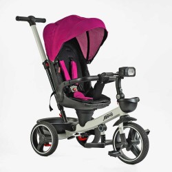 Велосипед 9155/365-18 BestTrike "Marco" поворотне сидіння, складне кермо, колеса з прогумованим PU, кошик, телескопічна ручка, фара музична