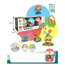 Конструктор 303-24 ЦІНА ЗА 3 ШТУКИ В БЛОЦІ, 350 деталей