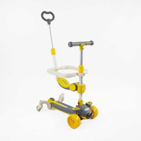 Самокат 5в1 "Skyper" J-69300 (6) колеса PU 125х40мм зі світлом, музика та підсвічування платформи, с ДОП. КОЛЕСАМИ, захисний бампер