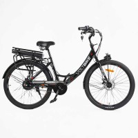 Електровелосипед Corso «VOLT BIKE» 26" дюймів TB-50082 (1) рама сталева, двигун 350W, акум. 36V10Ah, одношвидкісний, БЕЗ КОРЗИНИ, у коробці