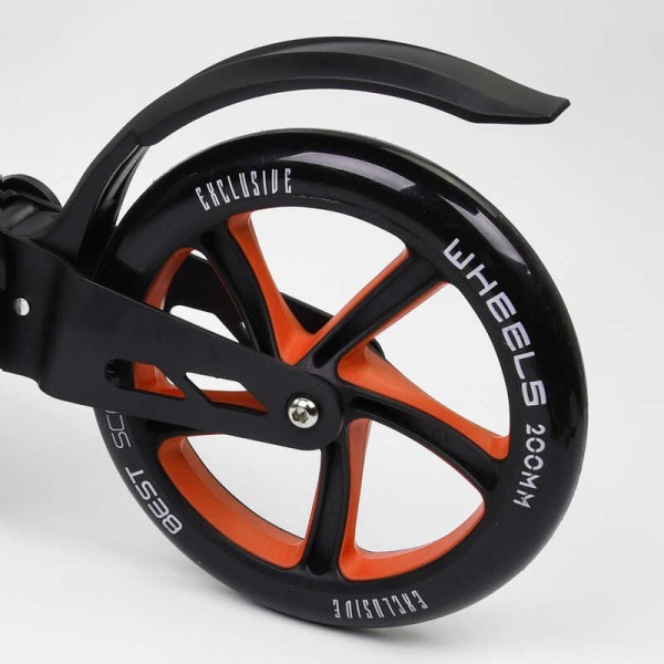 Самокат двухколесный "Best Scooter" 23023 (2) колеса PU, d переднего колеса 200мм, d заднего колеса 200мм, 2 амортизатора, в коробке