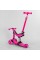 Самокат-велобіг 3в1 триколісний BS-23180 (4) Best Scooter, 3 колеса PU зі світлом, сидіння, амортизатори, батьківська ручка