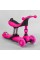 Самокат-велобіг 3в1 триколісний BS-23180 (4) Best Scooter, 3 колеса PU зі світлом, сидіння, амортизатори, батьківська ручка