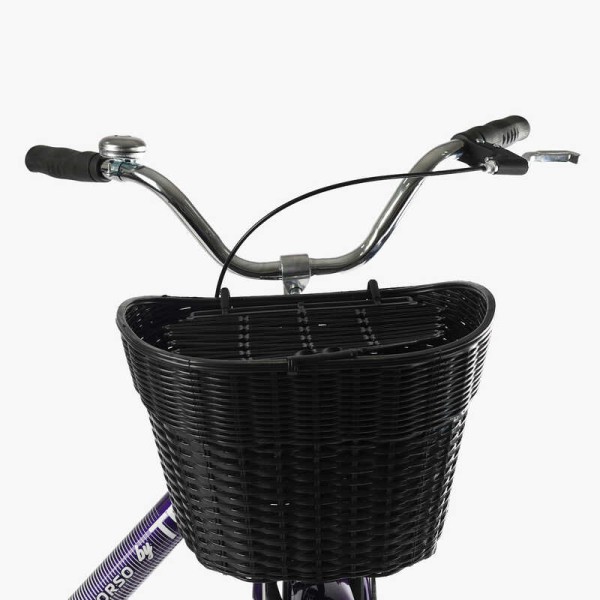 Велосипед міський Corso TRAVEL 26" TL-26106 + КОШИК одношвидкісний, сталева рама 16.5", корзина, багажник