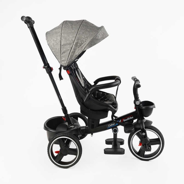 Велосипед 6390 – 18-698 BestTrike "Oscar" ПОВОРОТНЕ СИДІННЯ, КЕРМО СКЛАДАЄТЬСЯ, КОЛЕСА З ПРОГУМОВАНИМ PU, КОШИК, ТЕЛЕСКОПІЧНА РУЧКА