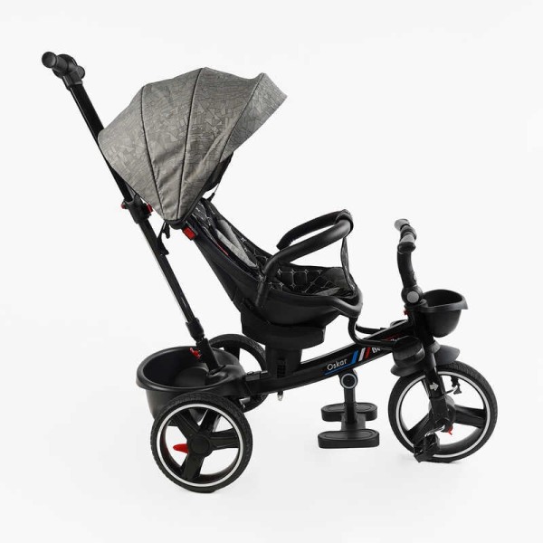 Велосипед 6390 – 18-698 BestTrike "Oscar" ПОВОРОТНЕ СИДІННЯ, КЕРМО СКЛАДАЄТЬСЯ, КОЛЕСА З ПРОГУМОВАНИМ PU, КОШИК, ТЕЛЕСКОПІЧНА РУЧКА