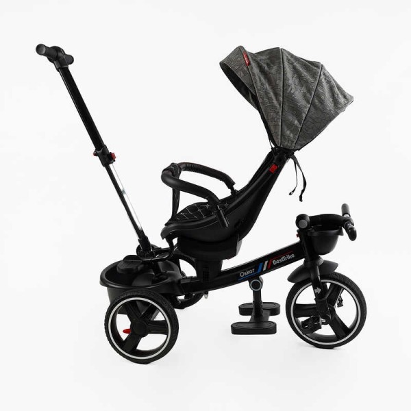 Велосипед 6390 – 18-698 BestTrike "Oscar" ПОВОРОТНЕ СИДІННЯ, КЕРМО СКЛАДАЄТЬСЯ, КОЛЕСА З ПРОГУМОВАНИМ PU, КОШИК, ТЕЛЕСКОПІЧНА РУЧКА