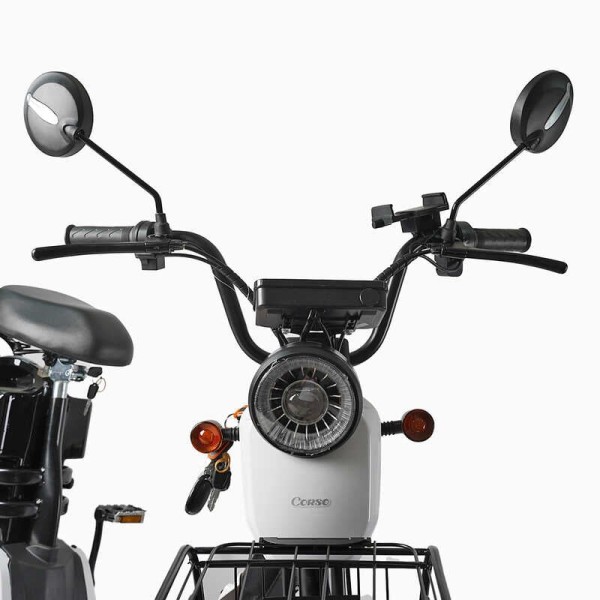 Електровелосипед Corso «Fortex» 20" дюймів FR-9523-4 (1) рама сталева, двигун 500W, акумулятор 48V20AH, корзина, у коробці