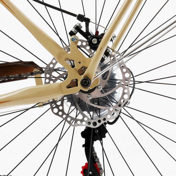 Велосипед міський Corso «Liberty» 28’’ дюймів LR-28406 (1) + КОШИK, сталева рама 20'', Shimano 7 швидкостей, корзина, багажник
