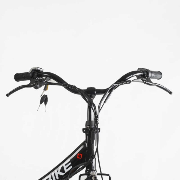 Електровелосипед Corso «VOLT BIKE» 26" дюймів TB-50082 (1) рама сталева, двигун 350W, акум. 36V10Ah, одношвидкісний, БЕЗ КОРЗИНИ, у коробці