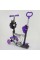 Самокат 5в1 68995 Best Scooter, АБСТРАКЦІЯ, PU колеса, ПІДСВІЧУВАННЯ КОЛІС, в коробці