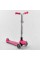 Самокат триколісний Y-00211 (4) Best Scooter, РОЖЕВИЙ, складане алюмінієве кермо, 4 колеса PU зі світлом, d = 12 см