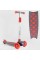 Самокат триколісний LK-52003 Best Scooter (4) СВІТЛО ДЕКИ, КОЛІС І ДИСКІВ, знімне кермо, передні колеса PU 120х35мм, задні колеса PU 80х30мм