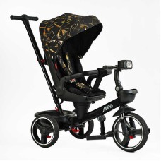 Велосипед 9155/390-07 BestTrike "Marco" поворотне сидіння, складне кермо, колеса з прогумованим PU, кошик, телескопічна ручка, фара музична