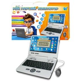 Ноутбук 88777 WToys, ОЗВУЧЕННЯ УКР.\АНГЛ. МОВОЮ, літери, цифри, пісні, казки, загадки, вікторина, р\к екран, функцональна мишка