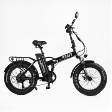 Електровелосипед Corso «Kraft» 20" дюймів KR-42117 (1) рама сталева, двигун 500W, акум. 48V15Ah, Shimano 7 швидкостей, зібраний на 75, у коробці