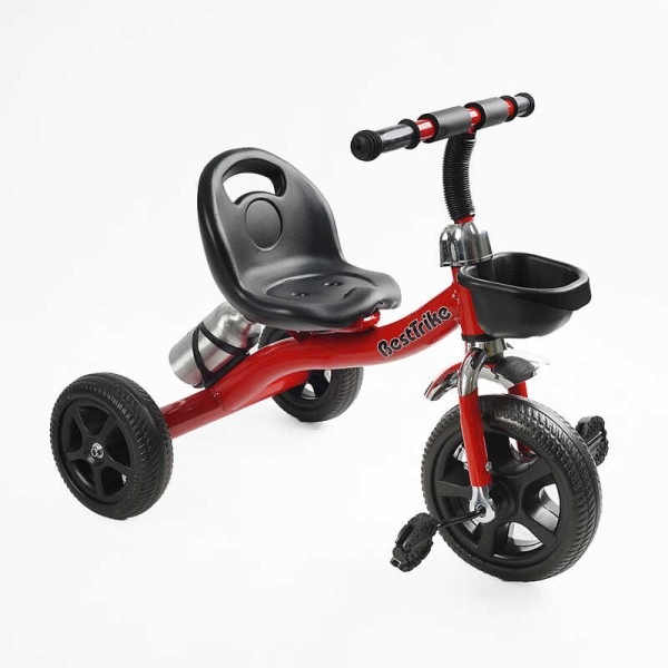Велосипед 3-х колісний BS-12190 "Best Trike" (1) сталева рама, колеса EVA, переднє d=10’’, заднє d=8’’, кошик, бутилочка