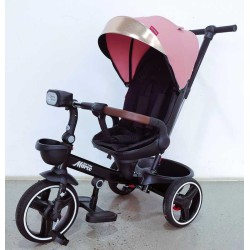 Велосипед 9155/388-69 BestTrike "Marco" поворотне сидіння, складне кермо, колеса з прогумованим PU, кошик, телескопічна ручка, фара музична