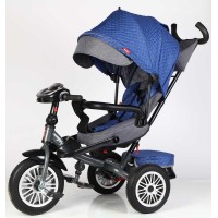 Велосипед 3-х кол. 8066/608-70 BestTrike "Perfetto" поворотне сидіння, колеса гумові безкамерні, кошик, фара музична, USB, Bluetooth, в коробці