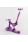 Самокат-велобіг 3в1 триколісний BS-26566 (4) Best Scooter, 3 колеса PU зі світлом, сидіння, амортизатори, батьківська ручка