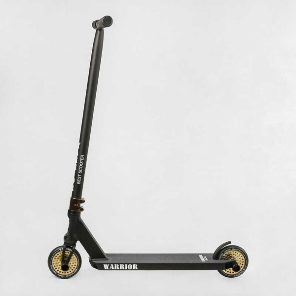 Самокат трюковий Т-50615 Best Scooter (4) "Warrior", HIC-система, ПЕГИ, алюмінієвий диск та дека, колеса PU, d=120 мм, ширина керма 58 см