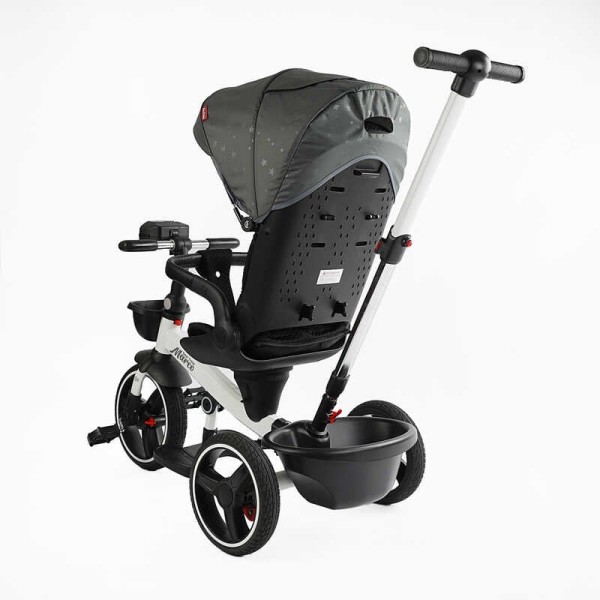 Велосипед 9155/603-85 BestTrike "Marco" поворотне сидіння, складне кермо, колеса з прогумованим PU, кошик, телескопічна ручка, фара музична