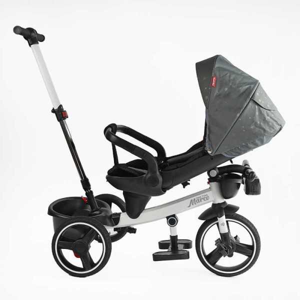 Велосипед 9155/603-85 BestTrike "Marco" поворотне сидіння, складне кермо, колеса з прогумованим PU, кошик, телескопічна ручка, фара музична