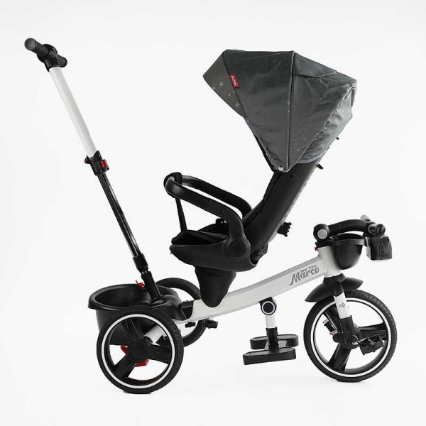 Велосипед 9155/603-85 BestTrike "Marco" поворотне сидіння, складне кермо, колеса з прогумованим PU, кошик, телескопічна ручка, фара музична