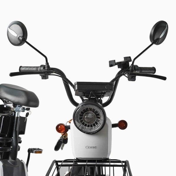 Електровелосипед Corso «Fortex» 20" дюймів FR-9523-4 (1) рама сталева, двигун 500W, акумулятор 48V20AH, корзина, у коробці