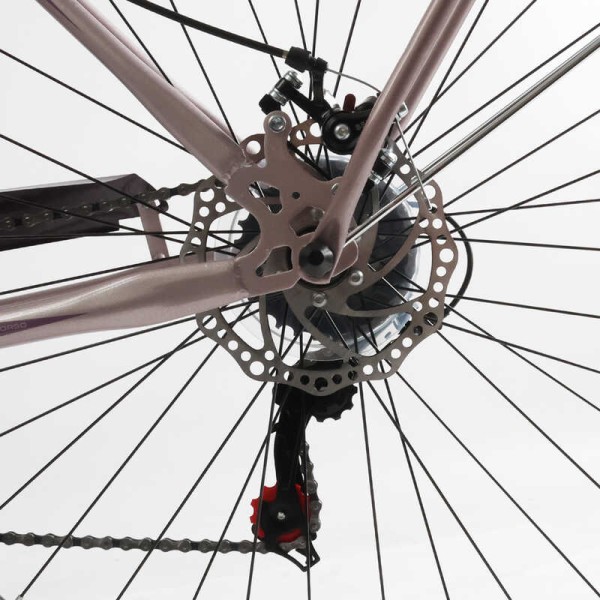 Велосипед міський Corso «Liberty» 28’’ дюймів LR-28833 (1) + КОШИK, сталева рама 20'', Shimano 7 швидкостей, корзина, багажник