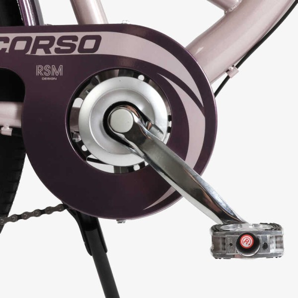 Велосипед міський Corso «Liberty» 28’’ дюймів LR-28833 (1) + КОШИK, сталева рама 20'', Shimano 7 швидкостей, корзина, багажник