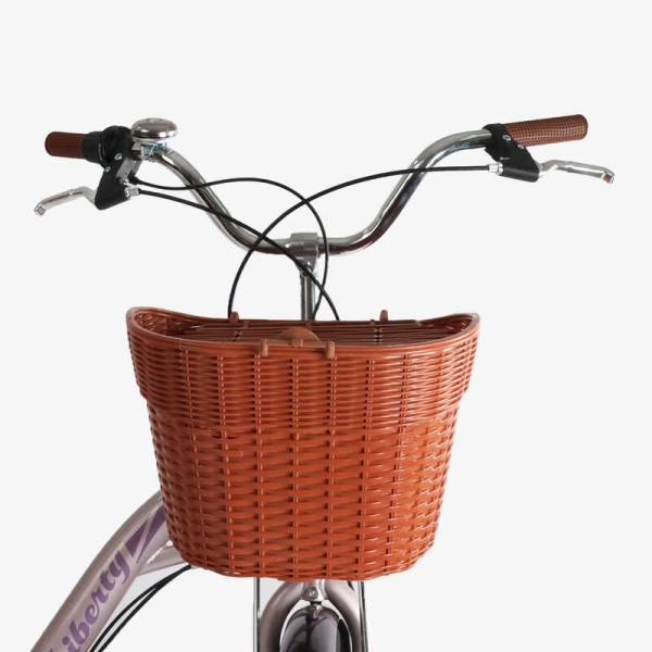 Велосипед міський Corso «Liberty» 28’’ дюймів LR-28833 (1) + КОШИK, сталева рама 20'', Shimano 7 швидкостей, корзина, багажник