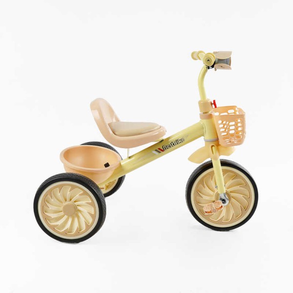 Велосипед 3-х колісний BS-33260 "Best Trike" (1) колеса EVA переднє 12’’, заднє 10’’, сталева рама, УКР. ОЗВУЧУВАННЯ, світло, 2 кошики