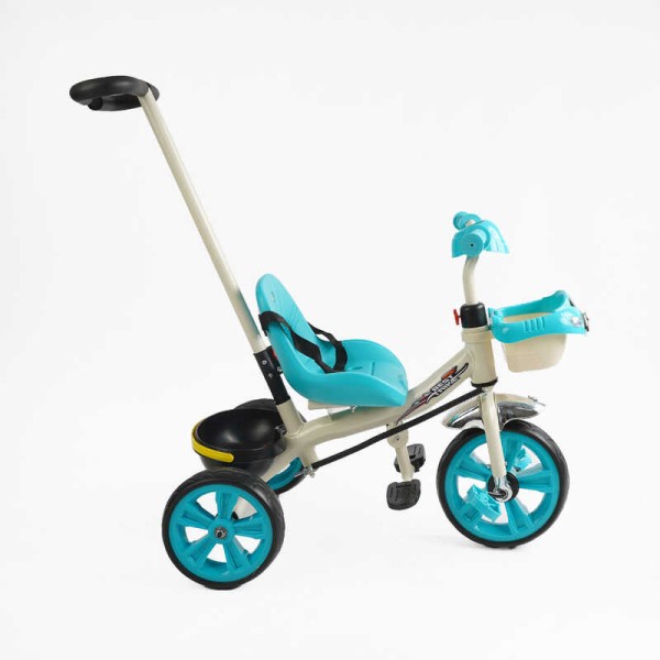 Велосипед 3-х колісний BS-70815 "Best Trike" колеса EVA переднє 10", заднє 8", сталева рама, УКР. ОЗВУЧУВАННЯ, батьківська ручка, в коробці