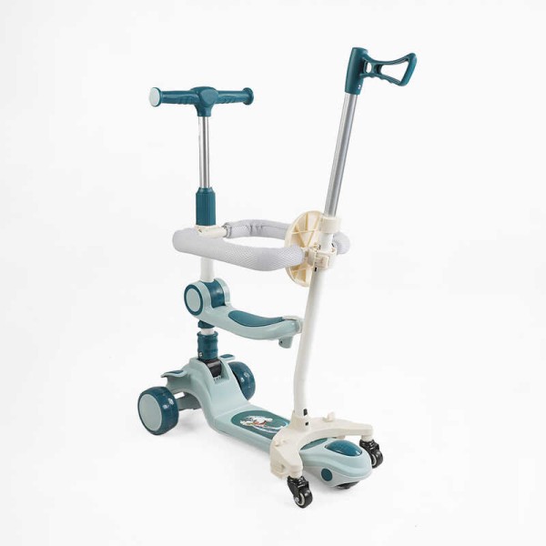 Самокат 5в1 "Skyper" GH-41533 (4) колеса PU125х40мм зі світлом, укр озвучування та підсвічування платформи,с ДОП. КОЛЕСАМИ, захисний бампер