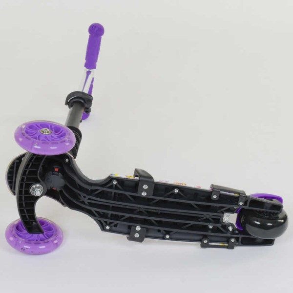Самокат 5в1 97240 Best Scooter, АБСТРАКЦІЯ, PU колеса, ПІДСВІЧУВАННЯ КОЛІС, в коробці