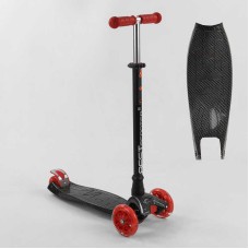 Самокат A 25772 /779-1524 "Best Scooter" 4 колеса PU, СВІТЛО, трубка керма алюмінієва, d передніх коліс = 12 см, d задніх коліс = 8 см, в коробці