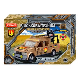 Конструктор "Військова техніка" 68333 Teko, 482 деталі, Бандеромобіль
