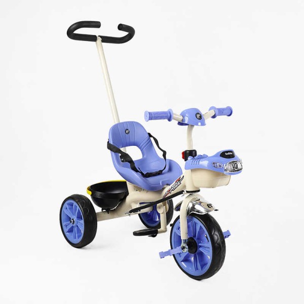 Велосипед 3-х колісний BS-70362 "Best Trike" (1) колеса EVA переднє 10’’, заднє 8’’, сталева рама, УКР. ОЗВУЧУВАННЯ, батьківська ручка