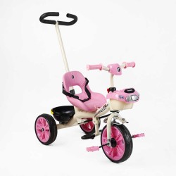Велосипед 3-х колісний BS-70225 "Best Trike" колеса EVA переднє 10", заднє 8", сталева рама, УКР. ОЗВУЧУВАННЯ, батьківська ручка, в коробці