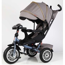 Велосипед 3-х кол. 8066/470-16 BestTrike "Perfetto" поворотне сидіння, колеса гумові безкамерні, кошик, фара музична, USB, Bluetooth, в коробці
