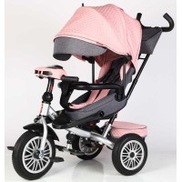 Велосипед 3-х кол. 8066/745-60 BestTrike "Perfetto" поворотне сидіння, колеса гумові безкамерні, кошик, фара музична, USB, Bluetooth, в коробці